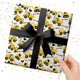 YELLOW DIGGERS WRAPPING PAPER- PERSONALISED OPTIONS