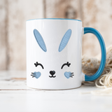 BLUE BUNNY FACE SOLVENT MUG DECAL