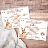 EASTER BUNNY NEUTRAL LANDSCAPE CERTIFICATE- PREMIUM CARD