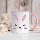 PINK BUNNY FACE SOLVENT MUG DECAL