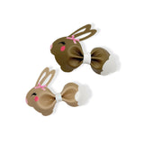LITTLE BUNNY PINCH BOWS - DIY CUT OUT FAUX LEATHER FABRIC SHEETS