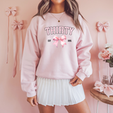 CUSTOM DTF TRANSFER - PINK BIRTHDAY BOW NUMBER & BIRTH YEAR