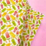 FROZEN FRUTY FREEZE | PREMIUM FAUX LEATHER FABRICS