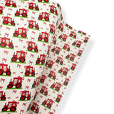 LITTLE RED BOW TRACTOR PREMIUM FAUX LEATHER FABRICS
