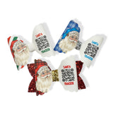 TARTAN & STRIPES SANTA TRACKER BOWS 3.5” | PRE CUT DIY HAIR BOW LOOPS