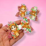 WILD & CUTE DOLLY BOW 3.5” | PRE CUT DIY HAIR BOW LOOPS