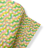 DAISY PASTEL RAINBOW TIE DYE PREMIUM FAUX LEATHER FABRICS