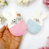 EMBROIDERED BUNNY MONEY GIFT HOLDER