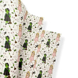 PINK & GREEN WITCH DOLLY PREMIUM FAUX LEATHER FABRICS