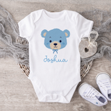 CUSTOM DTF TRANSFER - BLUE TEDDY EMBROIDERY EFFECT