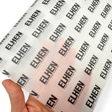 CUSTOM LUXURY PRINTED LOGO VELLUM PAPER- MUST BE ORDERED SEPERATELY