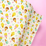 PASTEL FLOWER POPS | PREMIUM FAUX LEATHER FABRICS