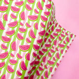 WATERMELON STRIPES | PREMIUM FAUX LEATHER FABRICS