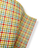BARNYARD PLAID PREMIUM FAUX LEATHER FABRICS