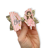 MAKE UP DOLLY BOWS 3.5” | PRE CUT DIY HAIR BOW LOOPS