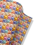 PASTEL FLUFFY KITTENS PREMIUM FAUX LEATHER FABRIC
