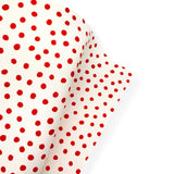 SPOTTY RED DOTS PREMIUM FAUX LEATHER FABRICS