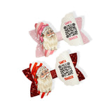 SANTA TRACKER BOWS 3.5” | PRE CUT DIY HAIR BOW LOOPS