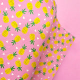 PRETTY PINEAPPLES | PREMIUM FAUX LEATHER FABRICS