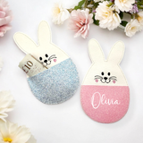 EMBROIDERED BUNNY MONEY GIFT HOLDER