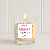 PERSONALISED PINK PENCILS | CANDLE SOLVENT STICKERS