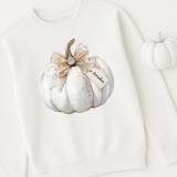 CUSTOM DTF TRANSFER | SPARKLY PUMPKINS- WHITE