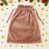 ROSE GOLD VELVET SACKS