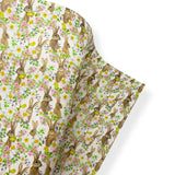 SPRING FLOWER BUNNIES PREMIUM FAUX LEATHER FABRICS