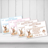 EASTER BUNNY NEUTRAL LANDSCAPE CERTIFICATE- PREMIUM CARD