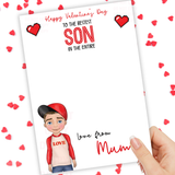 BOYS LOVE PIXEL HEART DOLLY GALAXY CHOCOLATE BOARDS- PREMIUM CARD