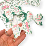 Cute Drama Llama Personalised 3.5” | Pre Cut DIY Hair Bow Loops & Optional Tails