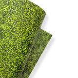 GREEN SPARKLE GLITTER PREMIUM FAUX LEATHER FABRICS