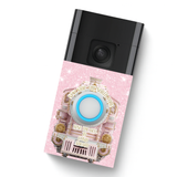DOORBELL STICKER - RING 2ND GEN- PINK NORTH POLE EXPRESS- UV DECAL