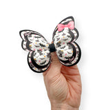 Bats, Cats, Hats Boo Bow Butterfly Pinch Bows DIY Cut Out Faux Leather Fabric Sheets