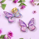 3D LILAC BUTTERFLY BOW TOPPER ONLY | DIY FAUX LEATHER CUTOUT