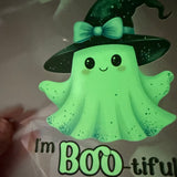 I'M BOO-TIFUL GLOW IN THE DARK FULL COLOUR IRON ON TRANSFERS
