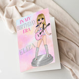 Popstar 'In my Birthday Era' Dolly- Premium Personalised Birthday Cards