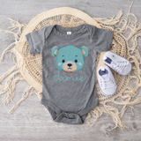 CUSTOM DTF TRANSFER - GREEN TEDDY EMBROIDERY EFFECT