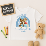 CUSTOM DTF TRANSFER | NURSERY GRADUATE 2025 TEDDY ALL BLUE