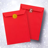 Red Santa Seal Stickers ONLY