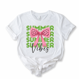 DTF TRANSFER - SUMMER VIBES- WATERMELON BOWS