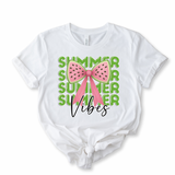 DTF TRANSFER - SUMMER VIBES- WATERMELON BOWS