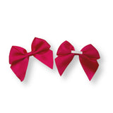 ITALIAN SATIN BOWS WITH ADHESIVE TAB - PACK OF 6