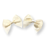 ITALIAN SATIN BOWS WITH ADHESIVE TAB - PACK OF 6