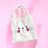 White Fluffy Bunny Bags