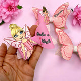 3D MAKE A WISH FAIRY DOLLY PINK 3.5” | DIY HAIR BOW LOOP CUTOUTS