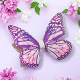 3D LILAC BUTTERFLY BOW TOPPER ONLY | DIY FAUX LEATHER CUTOUT