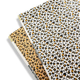 BROWN BUTTERFLY LEOPARD PREMIUM FAUX LEATHER FABRICS