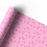 MISS PINK SPIDER WEB | PREMIUM LEATHERETTE FABRIC