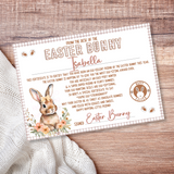 EASTER BUNNY NEUTRAL GIRL'S LANDSCAPE CERTIFICATE- PREMIUM CARD